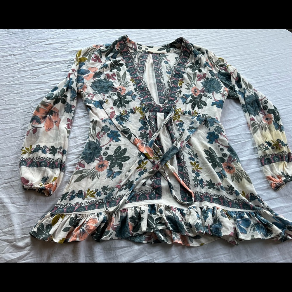 Free People flower pattern dress, Never worn